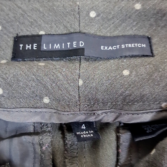 The Limited Women's Size 4 Gray with White Dots High Waisted Pants/Trousers - Picture 2 of 11